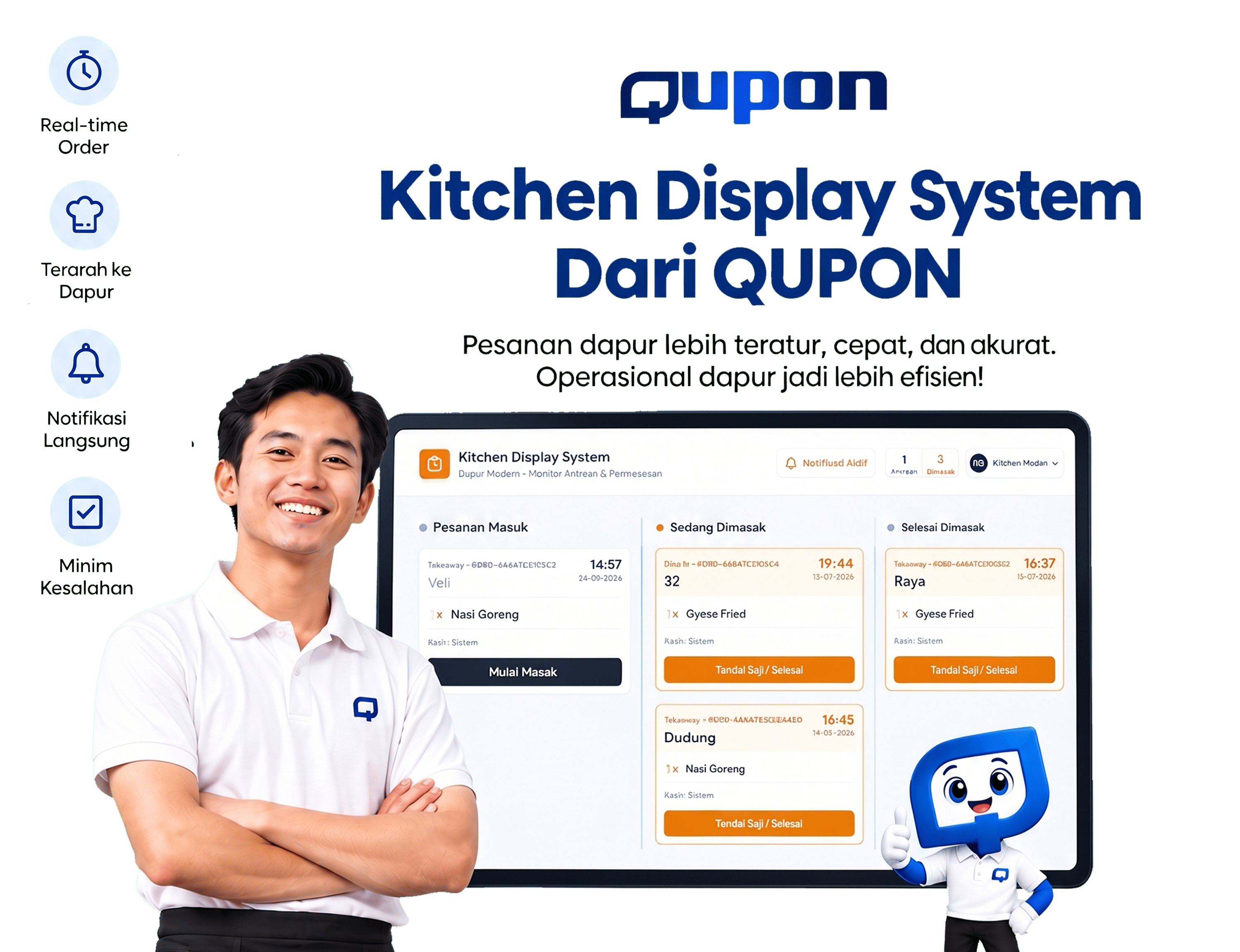 Kitchen Display System dari QUPON